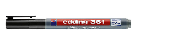 Filz -Tip Edding 361 Whiteboard um 1 mm schwarz | 10 Stück
