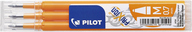 Rollerpenfall-Pilotfrixion BLS-FR7 0,35 mm Aprikose Orange | 12 Stücke