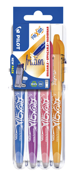 Rollerpen Pilot Frixion Set2Go BL-FR7 0,35 mm auf 4 Teile Spaß ASD