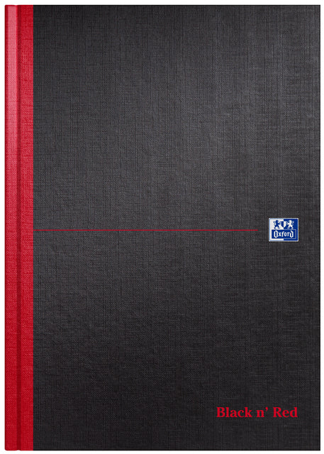 Notizbuch Oxford Black N Red A4 96vel Blanco