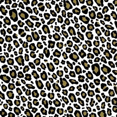 Klika - Geschenkpapier - Geschenkpapier - Leopardenflecken Gold auf weißer Rippen 30 cm