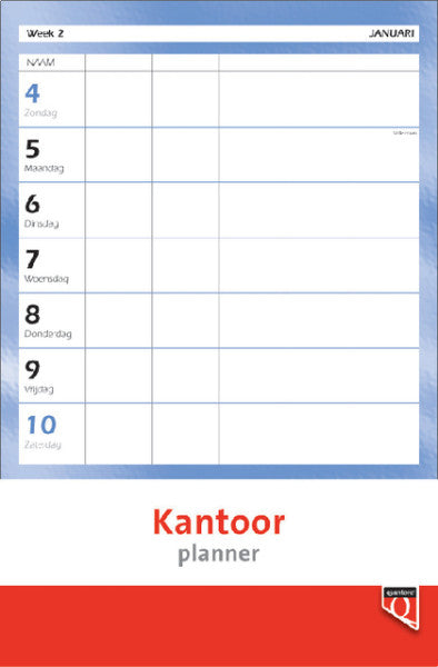 Quantore - Office Planer 2025 | 10 Stücke