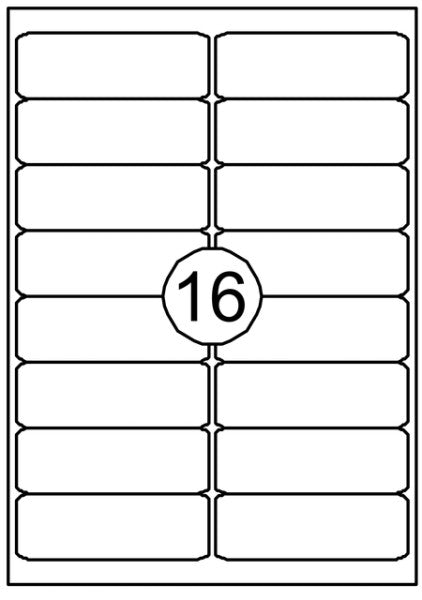 Quantore - Etikett 99.1x33,9mm 1600st | 10 Stücke