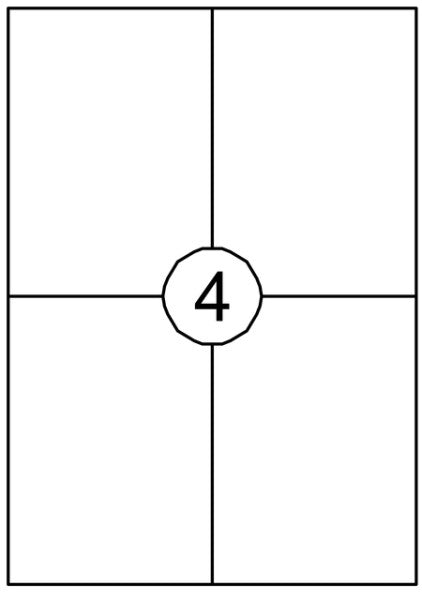 Quantore - Etikett 105x148mm 400st | 10 Stücke