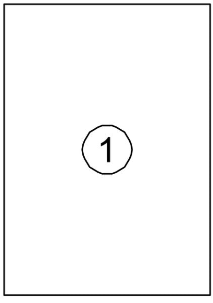 Quantore - Etikett 210x297mm 100 Stück