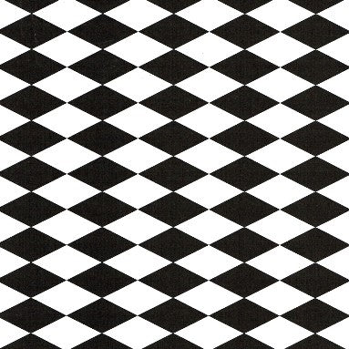 Klika - Geschenkpapier - Geschenkpapier - Schwarzer Diamant auf weißer Rippen 100 cm