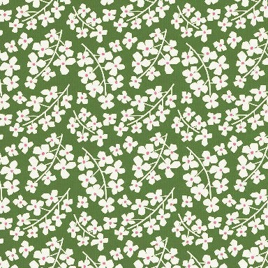 Klika - Geschenkpapier - Geschenkpapier - Daisy Green auf weißer Rippen 30 cm