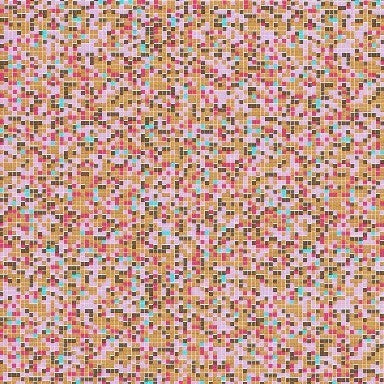 Klika - Geschenkpapier - Geschenkpapier - Mosaik -Toffee auf weißer Rippen 70 cm