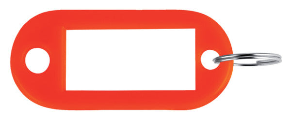 Pavo - Klautellabel Plastik Red 100 Stücke