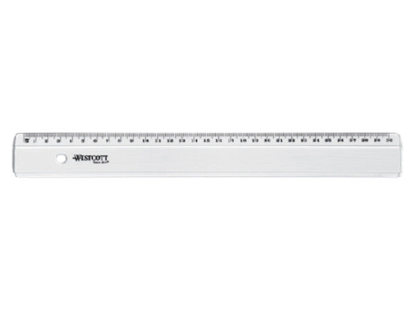 Westcott - Lineal Basic Plastic 30 cm transparent