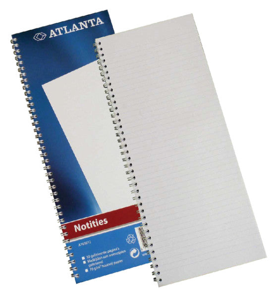 Atlanta - Notebook DJOIS Singlev 330x135mm 100pblz BL | 5 Stücke