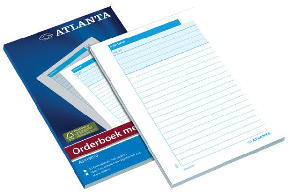 Atlanta - Orderbook Djois 185x110 mm 50x2vel mit Carbonweiß