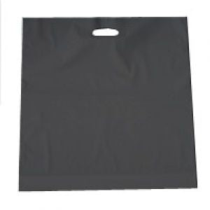 Plastiktüten schwarz 50 Mikron 45x50 + 2x4cm 500 Stcs.