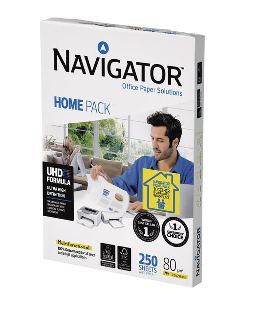 Kopieren Sie Papier Navigator Homepack A4 80GR White 250vel | 10 Stück