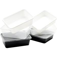 Klika - PP -Injektionsguss -Box 182x135x63mm 1000cc schwarz 500 Stück