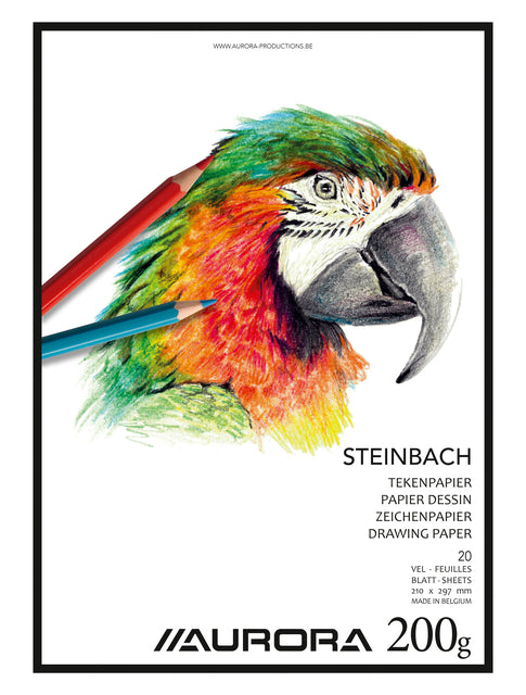 Zeichnen von Block Aurora A4 20V 200gr Steinbach Papier