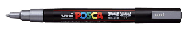 POSCA PC3M F Silber | 12 Stücke