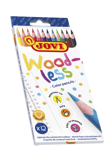 Farbiger Bleistift Jovi Holz -freier Beutel Assorti | Endui ein 12 Stück