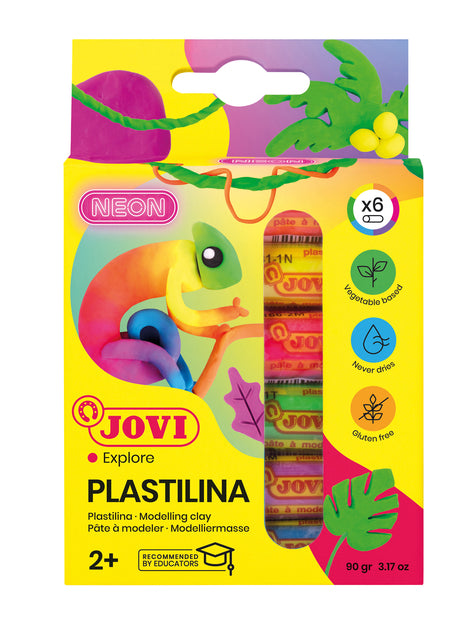 Montage Clay Jovi Plastalina 15gr Neonfarben