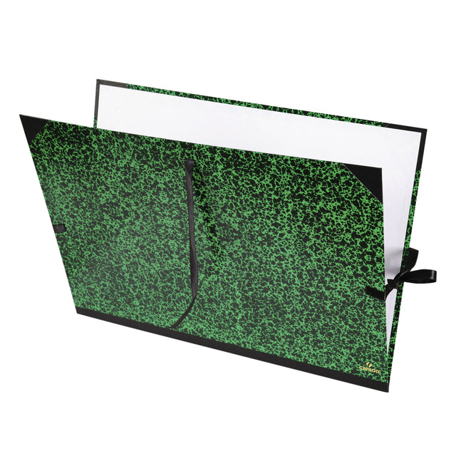 Canson Zeichnungsordner 52x72cm Farbe Grün Annonay Verschluss mit Bändern