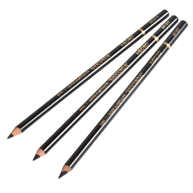 Kreidestift Koh-i-noor Gioconda 8815/2 Medium Zw | Außenschachtel ein 12 Stück