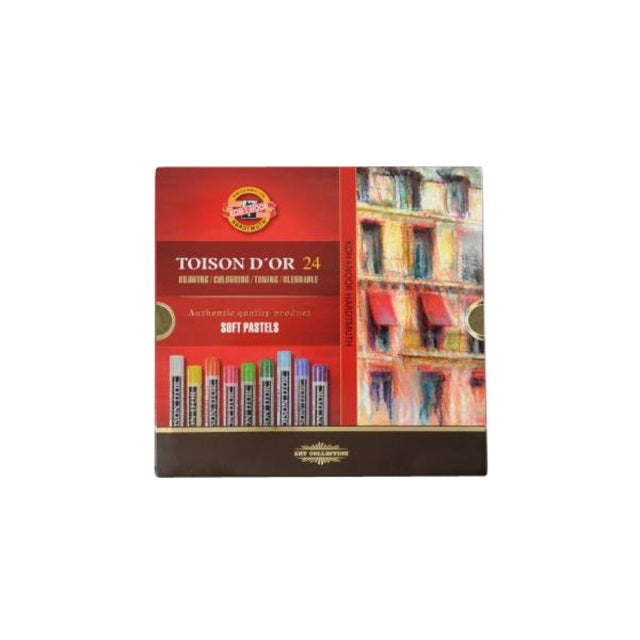Pastellkreide Koh-i-Noor Toison 8514 rund 24 sortiert | Set mit 24 Teilen
