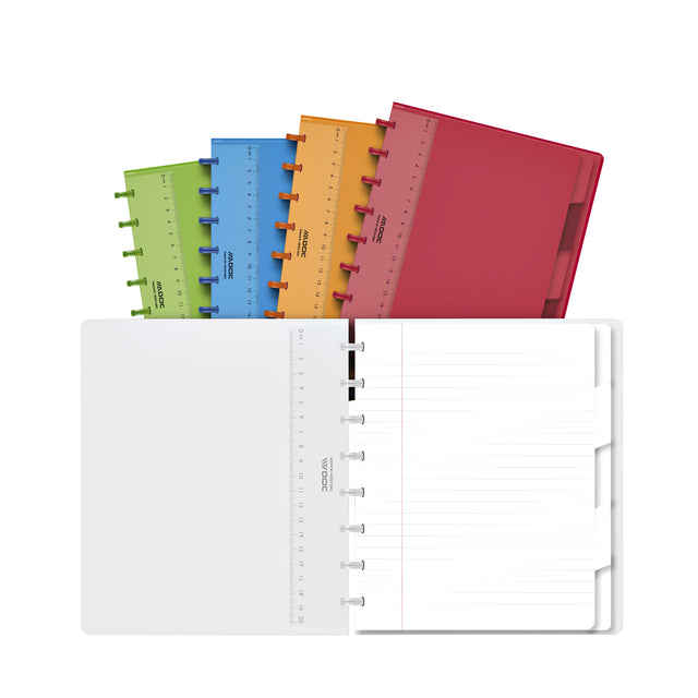 Schriftstelle adoc colorlines a5 Zeile 144blz 90gr pp assorti | 10 Stück