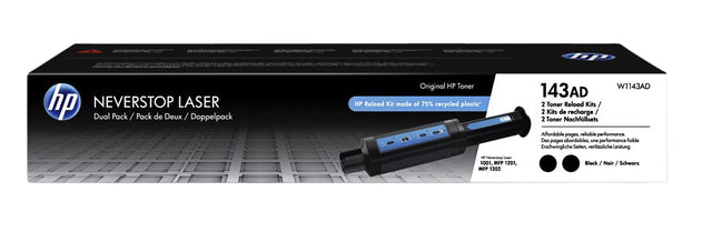 Toner HP HP 143A Navolpling W1143AD 2x Schwarz