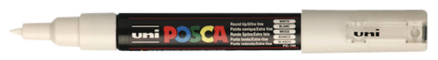 POSCA PC1MC Weiß 6 Stück