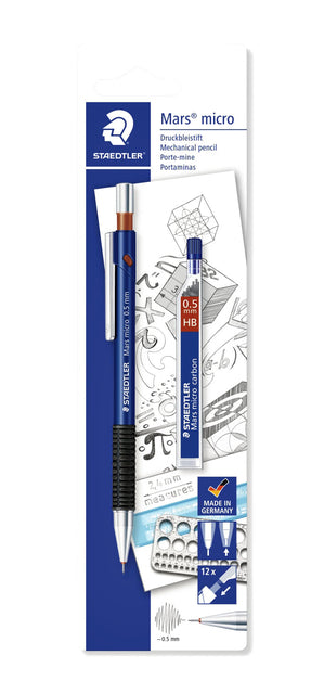 Vulpotlood staedtler marsmicro 0,5 mm + extra feine Stens