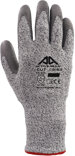 Handschuh ActiveGear Cut -resistantes grau 9/l