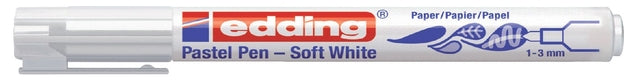 Filz -Tip Edding 1500 weiches Weiß | 10 Stück