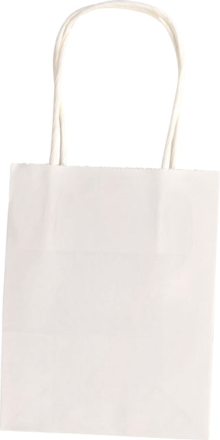 Papiertüten mit Griff 110 g/m² 120 x 1555 mm Kraft weißer Set von 20 Teilen