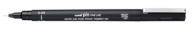 Fineliner Uni-Ball-Pin 0,03 mm schwarz | 12 Stücke