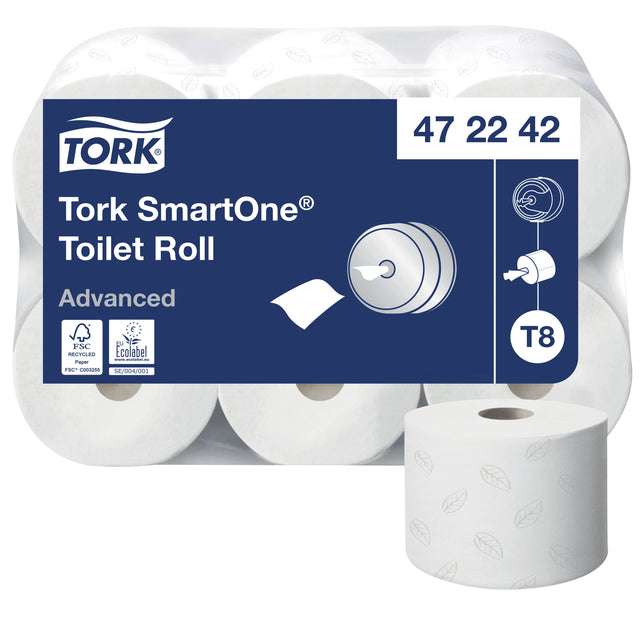 Toilettenpapier Tork Smartone® T8 Advanced White 472242