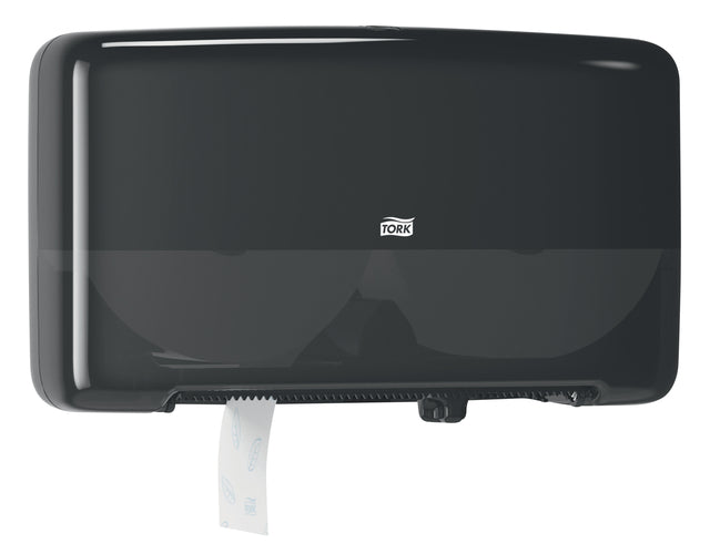 Toilettenpapierspender Tork Twin Mini T2 Schwarz 555508 | 1 Stück