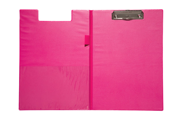 Zwischenablage Ordner Maul A4 steht mit Penlus Neon Pink