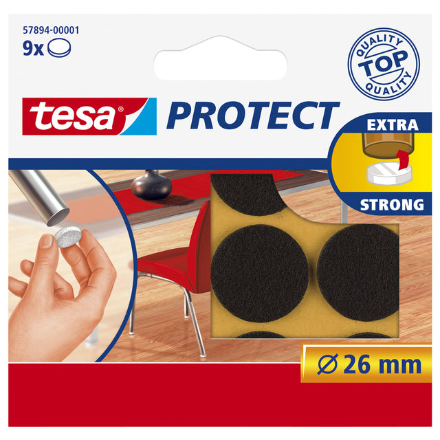 Schutzgefühl Tesa Antikras Tesa 57894 26 mm rund braun | 20 Teile