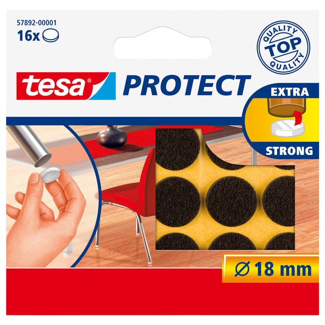 Schutzgefühl Tesa Anti -Gras 57892 18 mm rund braun | 20 Teile