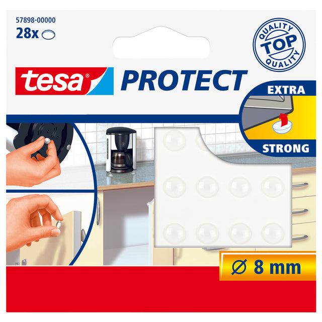Anti-Rutsch- und Schalldämpfer Tesa 57898 um transparent | 20 Teile