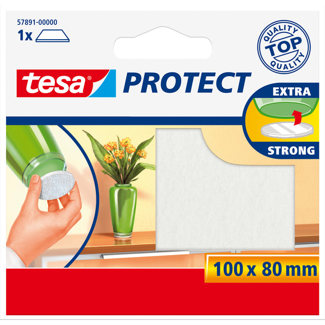 Schutzgefühl Tesa Antikras 57891 80x100mm Weiß | 20 Teile