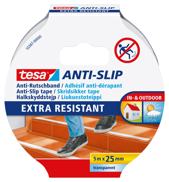 Antisliptape Tesa 55587 25mmx5 m transparent | 6 Stück