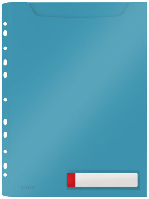 InsertMap U-Model Leitz Cosy Mundononica A4 mit Perforationsstreifen pp blau | 12 Stücke