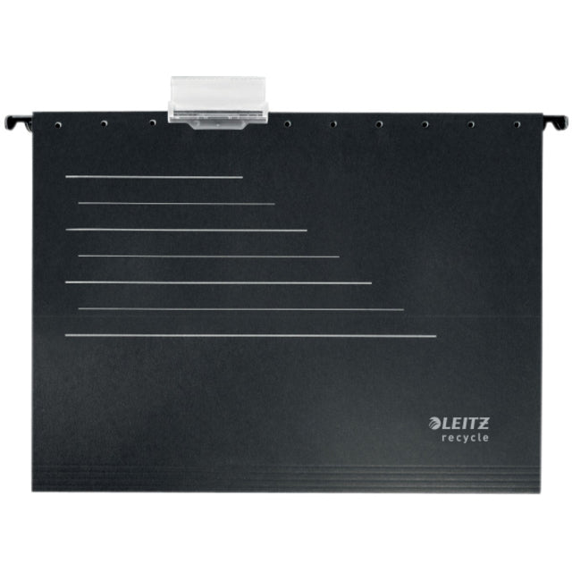 Hangmap Leitz Alpha Recycle A4 Vertikaler V-Bodem Schwarz