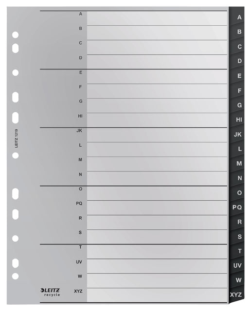 Leitz Recycle A4 11-Gaats A-Z extra breiter PP-Tab
