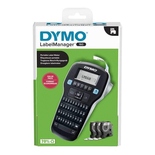 Etikettendrucker Dymo Label Manager LM160 Aery ValuePack