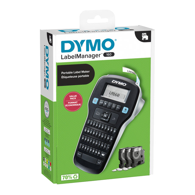 Etikettendrucker Dymo Label Manager LM160 QWERTY ValaPack