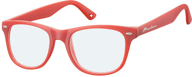 Brille Montana Blau Lichtfilter +0,00 dpt rot