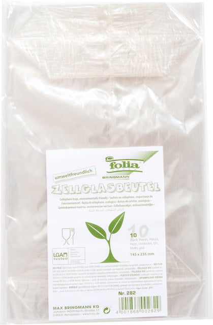 Cello -Pocket Folia 145x235mm transparent | 10 Stück