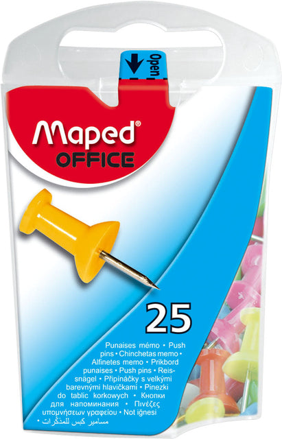Maped Office - Push Pins gebildete Farbe 25 Teile